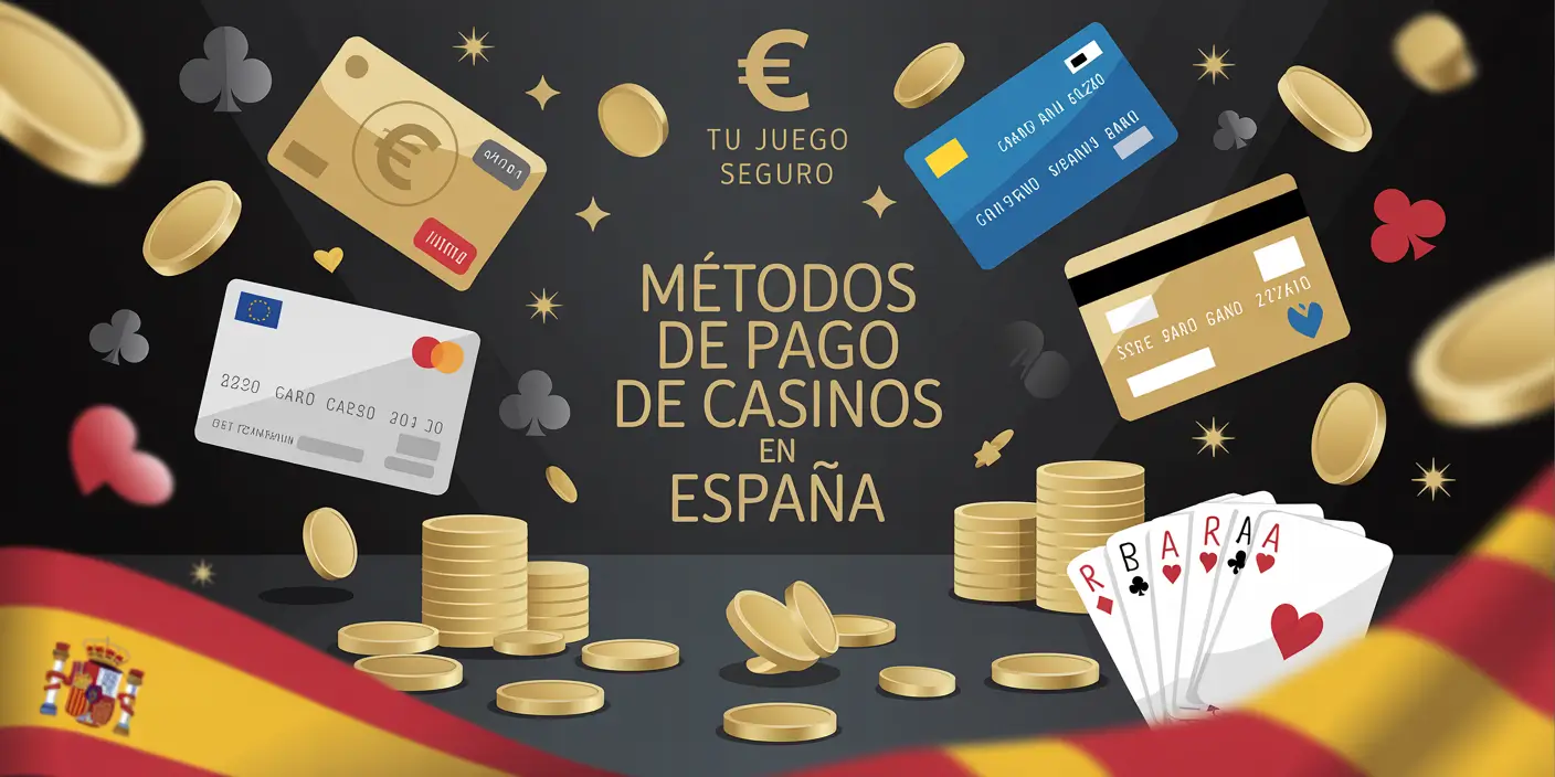 Métodos de pago de casinos online en España.